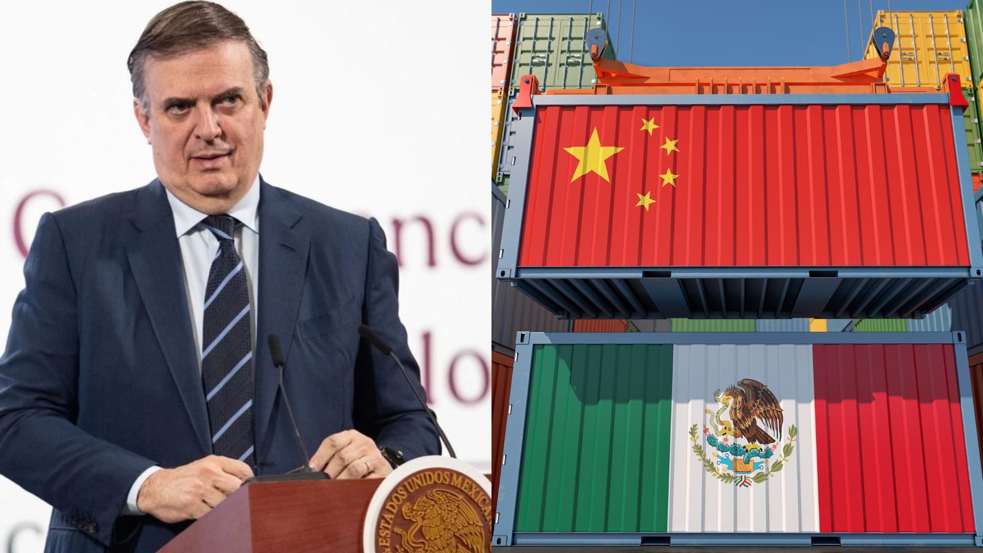 Marcelo Ebrard asegura que aranceles a China buscan proteger 350,000 empleos 