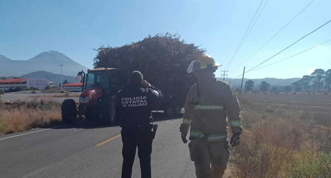 Se electrocuta hombre al tocar cables de alta tensión en carretera a Ciudad Serdán 