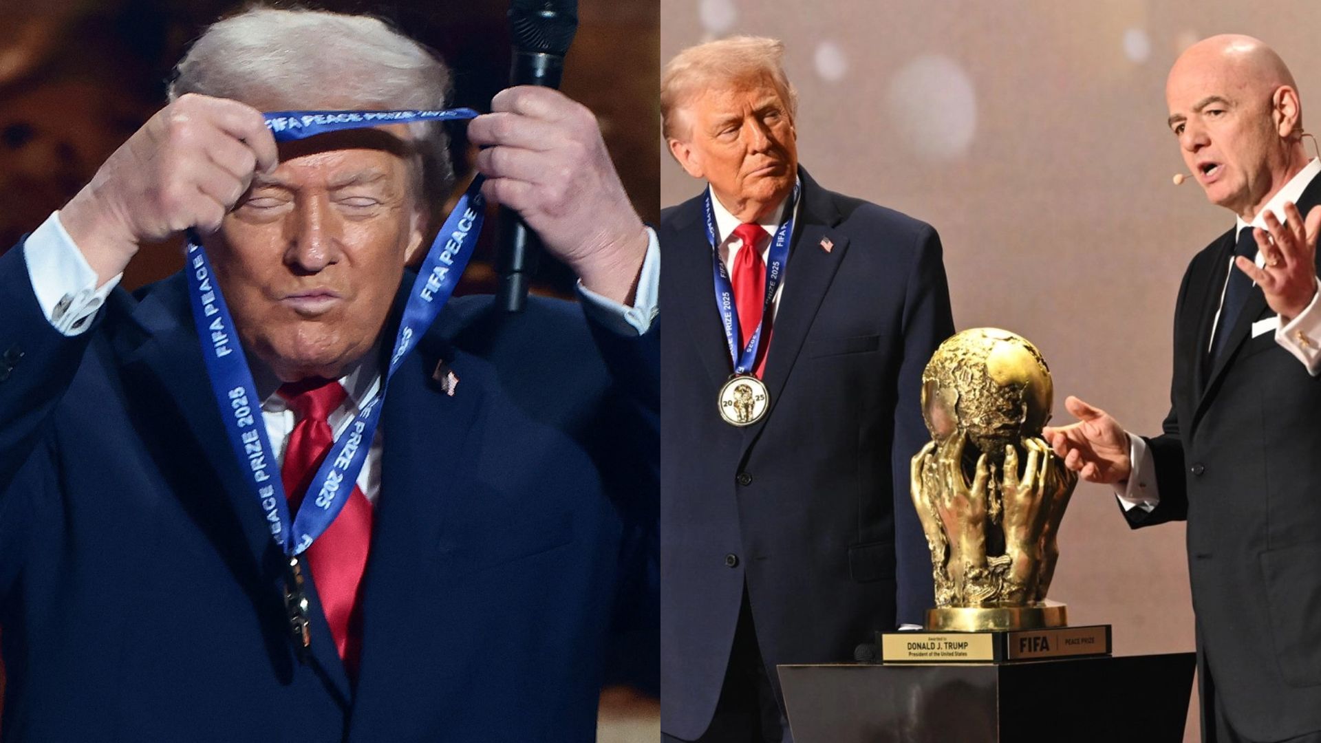 FIFA entrega premio de la paz creado solo para reconocer a Donald Trump  