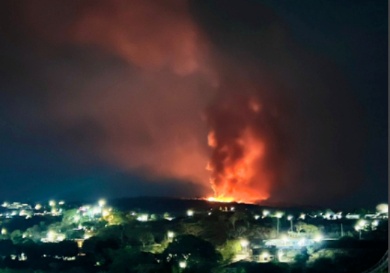 Se incendia relleno sanitario de Tehuitzingo 