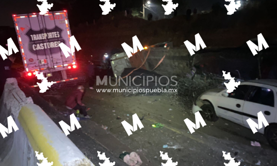 Carambola en la México-Puebla a la altura de Tlahuapan genera cierre parcial 