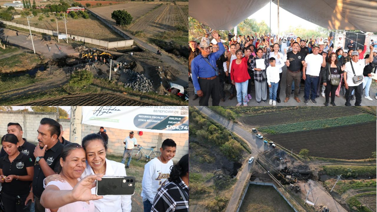 Ariadna Ayala inicia rehabilitación de puente alcantarilla en Tenextepec