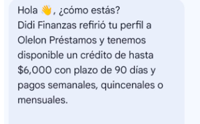 Alertan de colombianos que usan DIDI para ofrecer préstamos con intereses altos en Izúcar