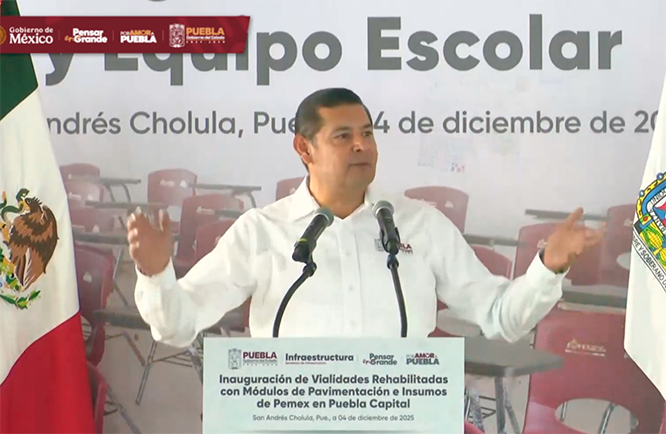 Armenta inaugura siete vialidades rehabilitadas en Puebla capital 