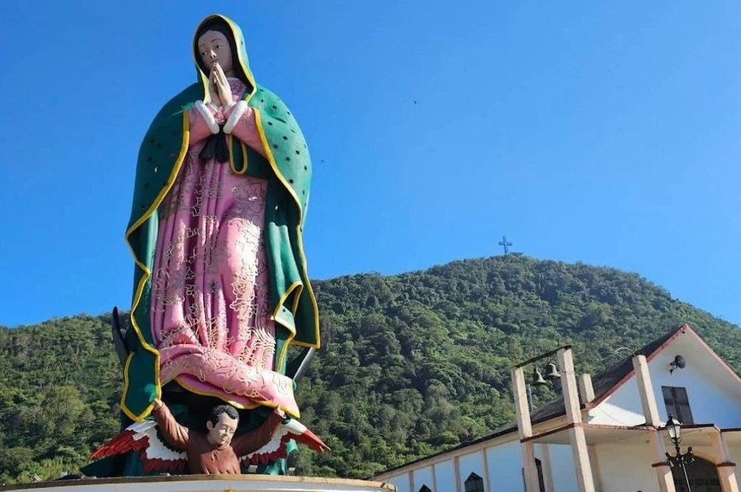 En Xicotepec podrás conocer una Virgen de Guadalupe monumental con 23 metros de altura 