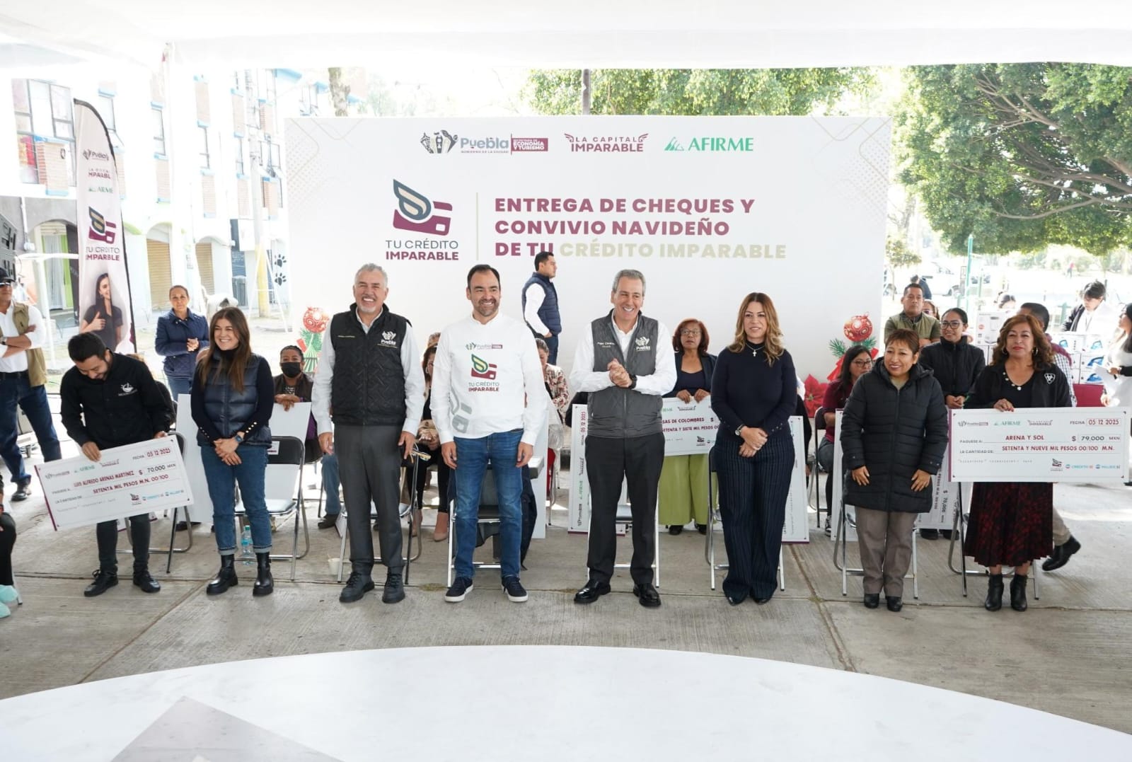 Encabeza Pepe Chedraui entrega de cheques de Tu crédito imparable