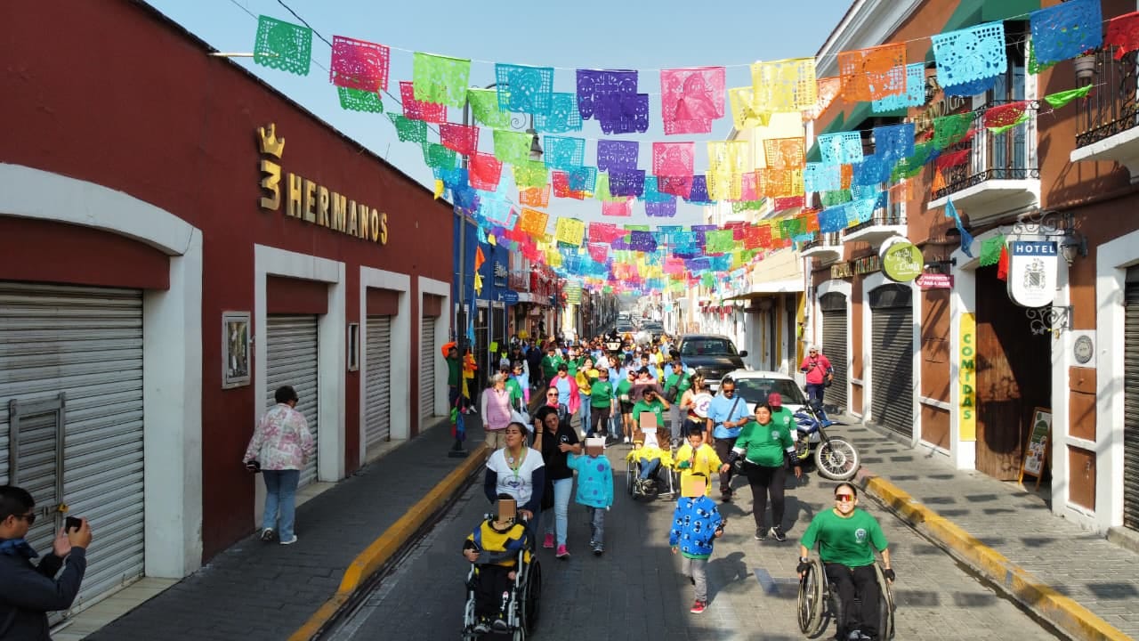 San Pedro Cholula impulsa la inclusión con la caminata Paso a Pasito y la Expo Inclusiva