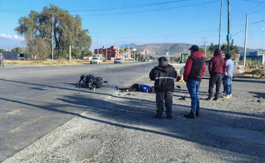 Accidente frente a Hospital General de Tepeaca deja a una persona sin vida