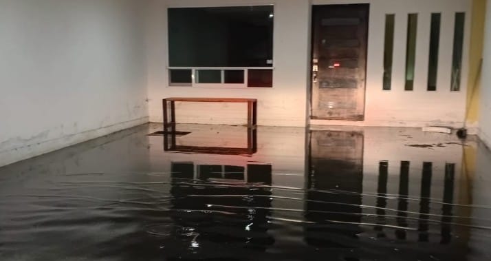 Tras intensa lluvia SSCyPC de Cuautlancingo implementa Operativo Acuario