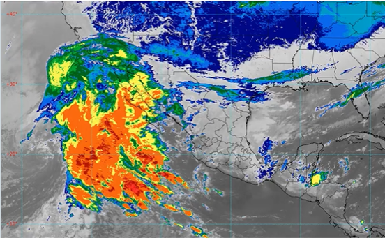 Se esperan lluvias intensas en zonas de Oaxaca, Veracruz, Chiapas y Tabasco