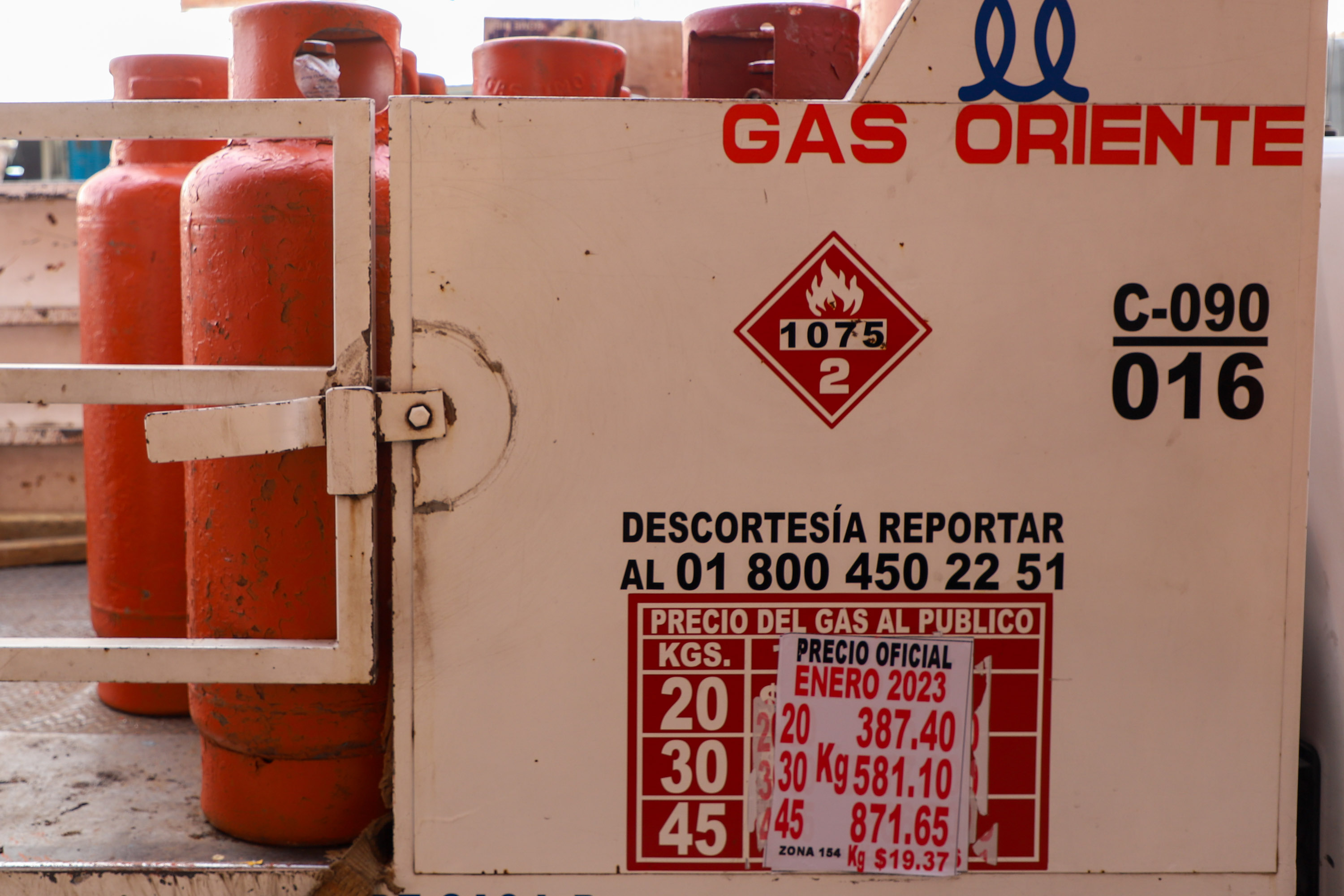 Este será el costo del Gas LP del 20 al 27 de diciembre en Puebla