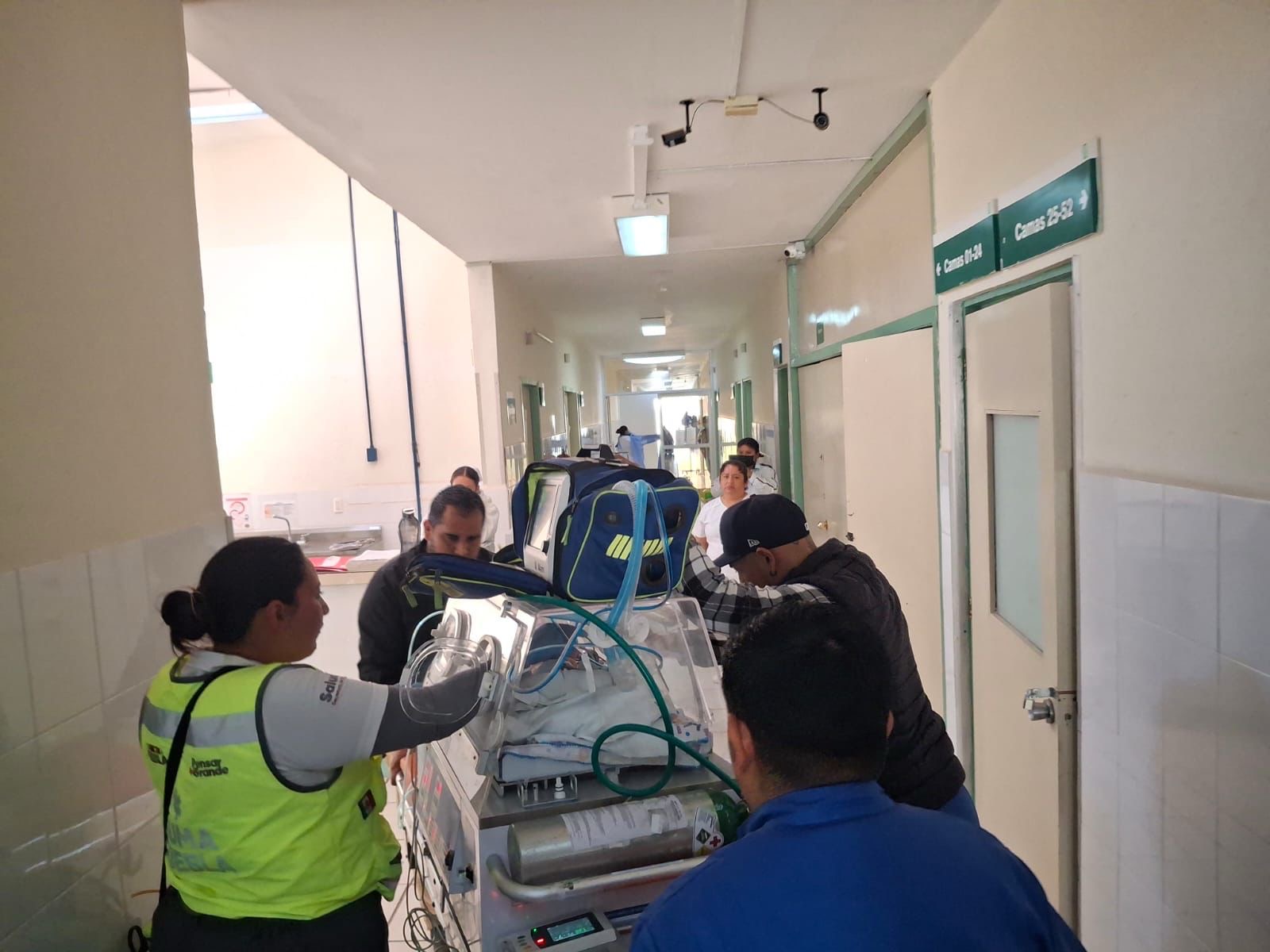 Trasladan vía aérea a recién nacido de Chiautla a Izúcar de urgencia 