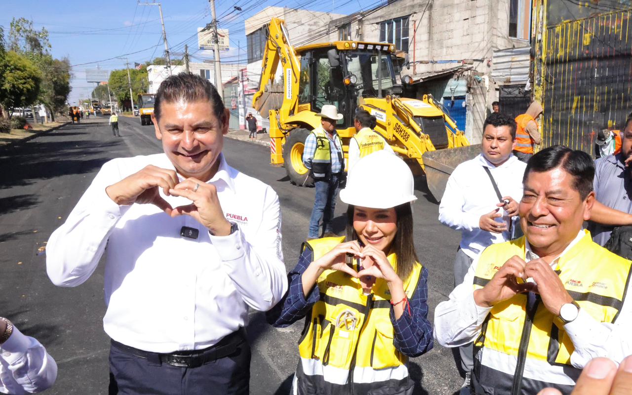 Armenta supervisa avance del 60% en repavimentación de la 24 sur