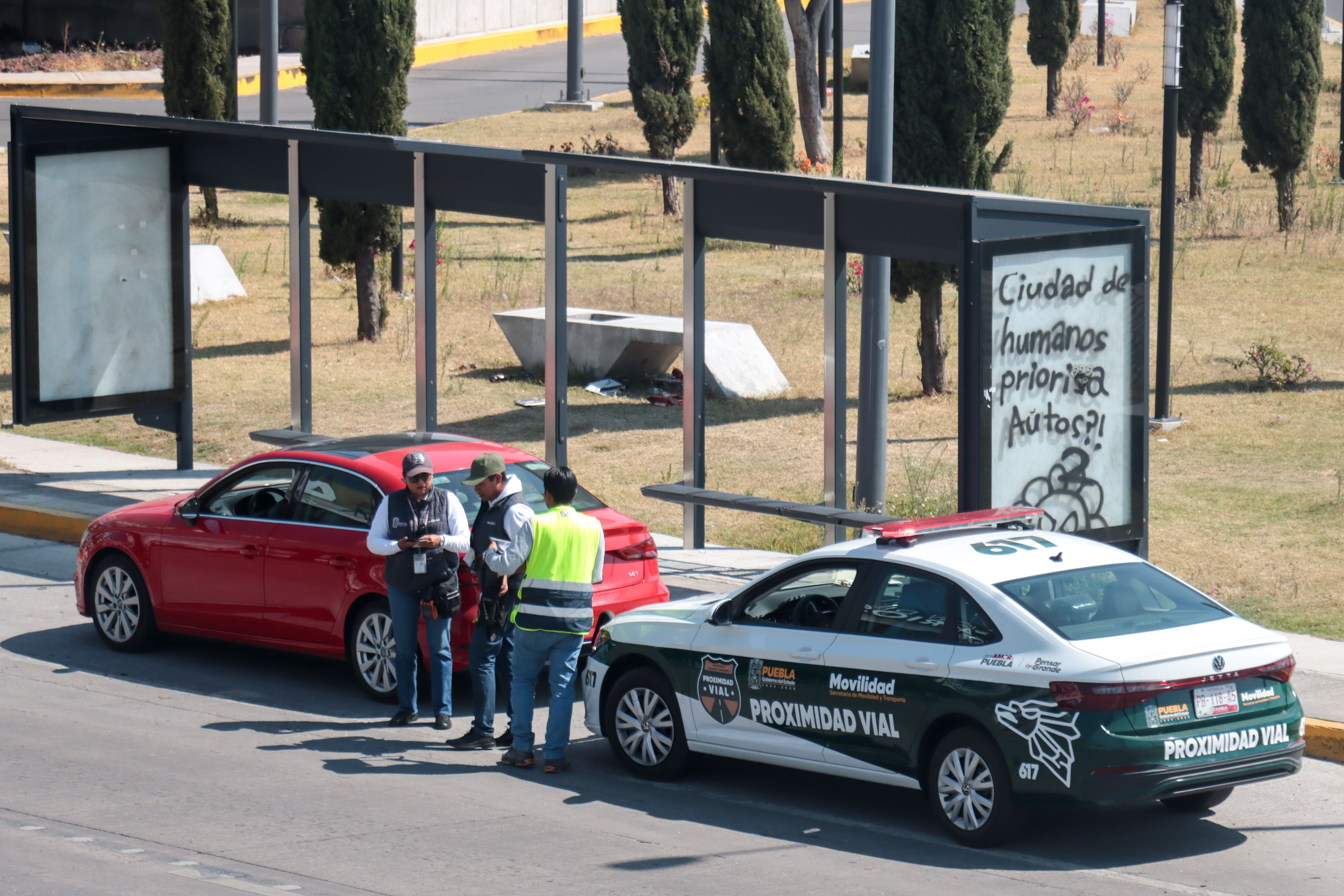 VIDEO A reducir velocidad, ya operan patrullas de Proximidad Vial en la Vía Atlixcáyotl