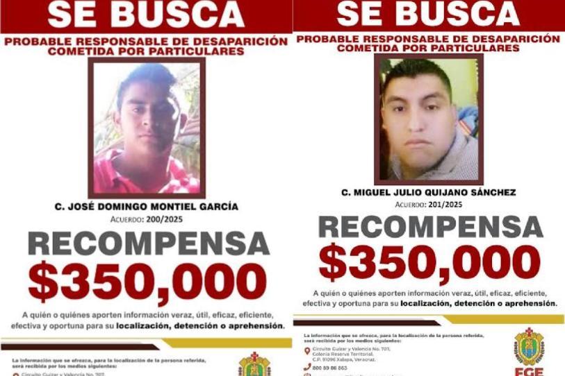 Ofrecen recompensa de 700 mil pesos por datos que lleven con secuestradores en Veracruz
