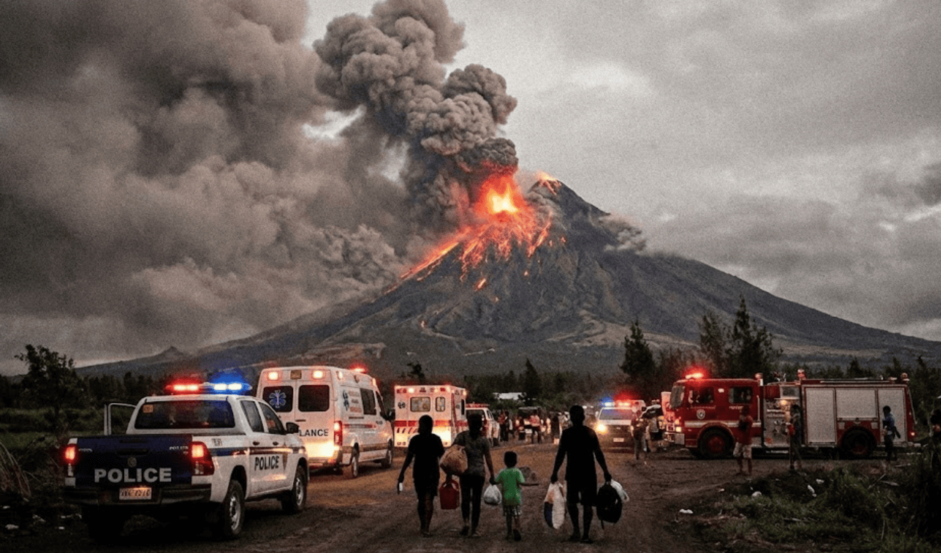 Filipinas evacua a miles de personas tras erupción explosiva del volcán Mayon