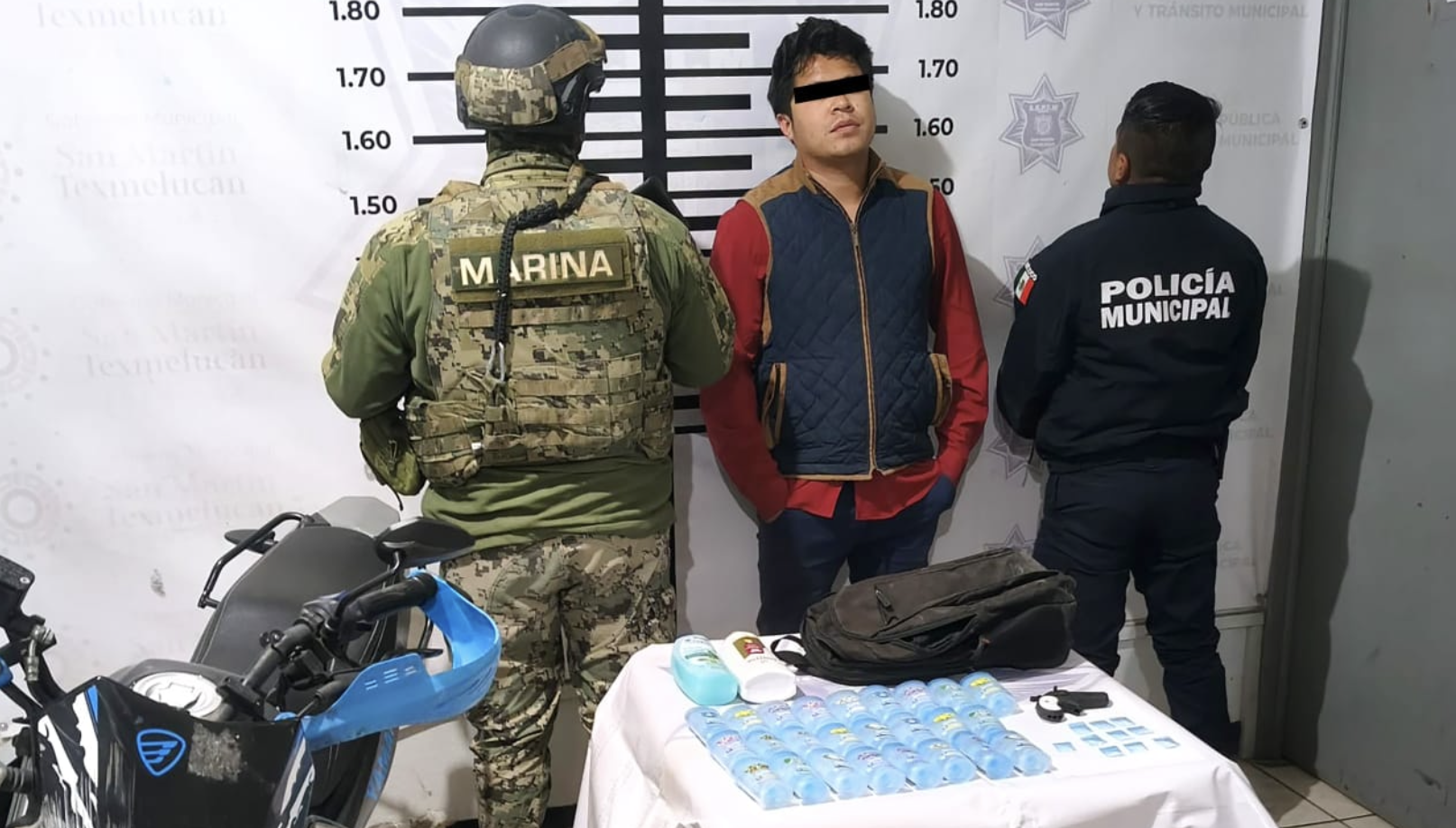 Detienen en Texmelucan a sujeto por presunto robo a farmacia