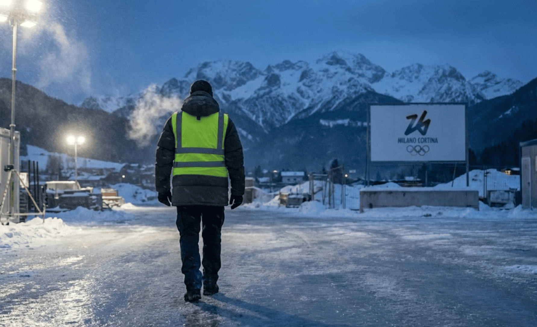 Muere guardia de seguridad durante los preparativos de los Juegos Olímpicos de Invierno 2026