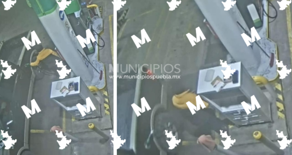 Otro sujeto huye sin pagar la gasolina en Texmelucan