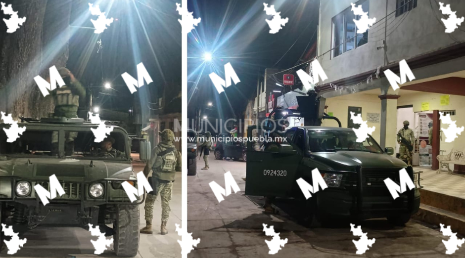Ejército Mexicano refuerza seguridad en juntas auxiliares de Texmelucan