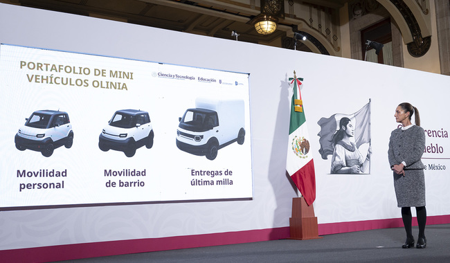 Empresa de telefonía diseña auto Olinia: otorgan 25% del presupuesto 