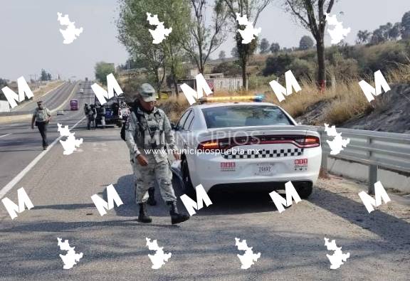 Hallan cadáver calcinado a un costado de la autopista Mexico-Puebla