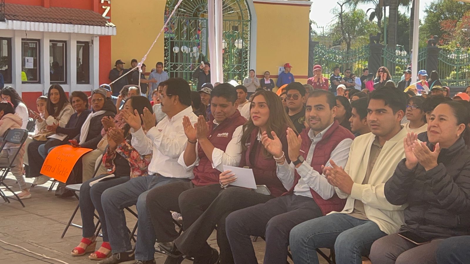 Morena realiza asamblea informativa en Cuautlancingo como parte de jornada nacional