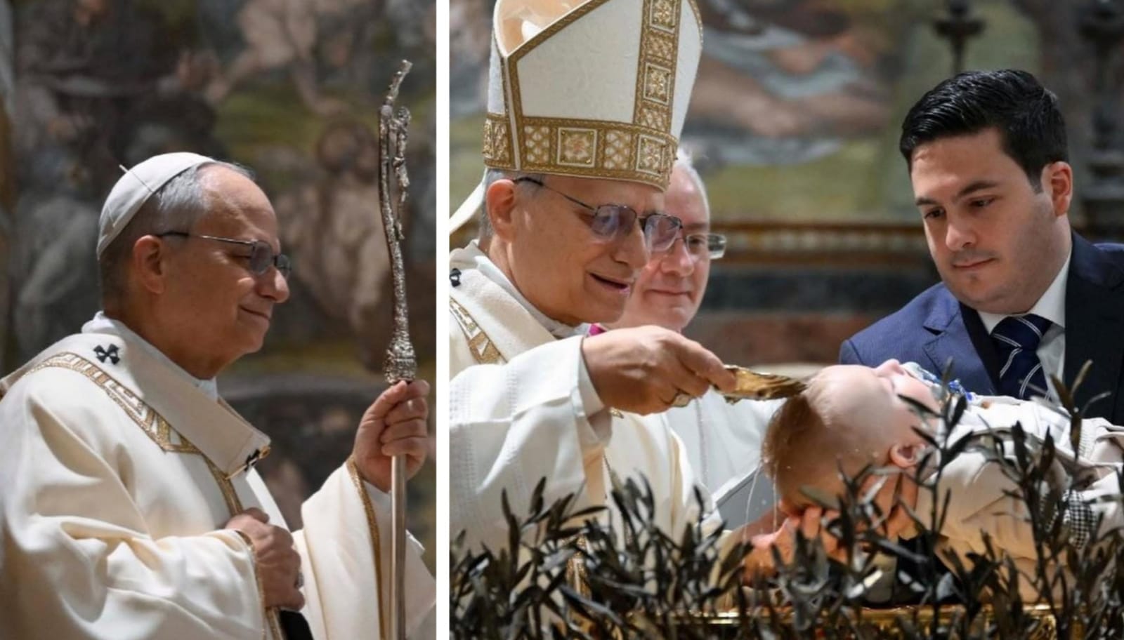 El Papa León XIV bautiza a bebés en la Capilla Sixtina, lo que pone fin a la temporada navideña 