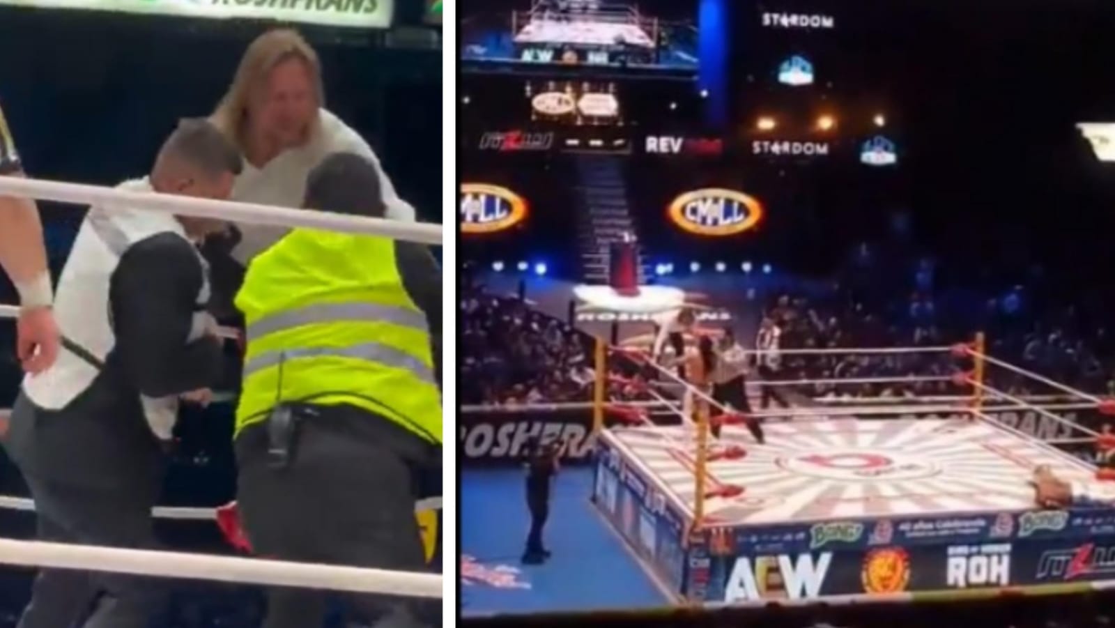 Un hombre intentó lanzarse desde la tercera cuerda durante evento internacional en la Arena México 