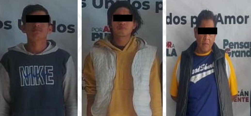 Policía Municipal de Tehuacán detiene a tres sujetos con órdenes de aprehensión vigentes