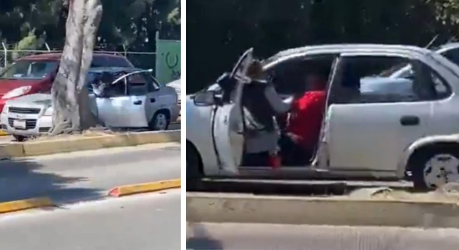 Una mujer se quedó colgada de la puerta de su auto para impedir que se lo robaran en el bulevar Valsequillo
