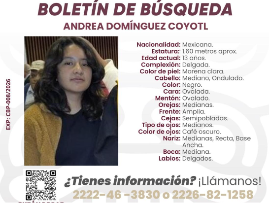 Gobierno de Puebla activa labores de búsqueda de menor en Cuautlancingo