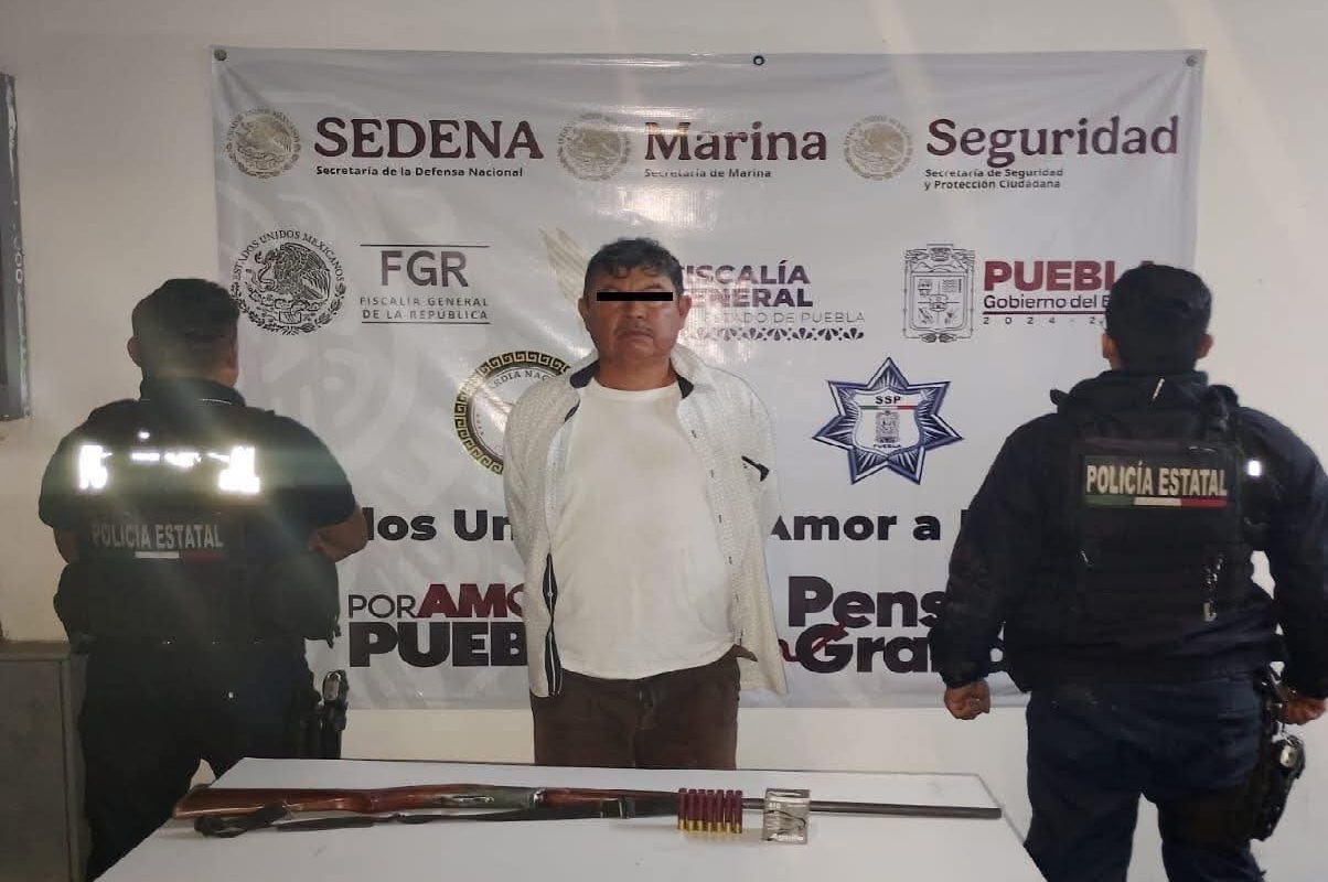 Lo detienen con una escopeta en Tilapa