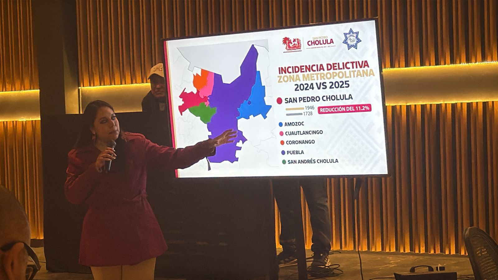 San Pedro Cholula redujo 11.2% la incidencia delictiva en 2025