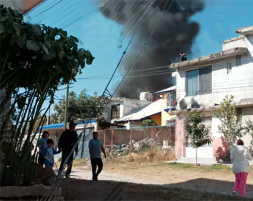 Muere abuelito en incendio en la colonia Guadalupe Hidalgo