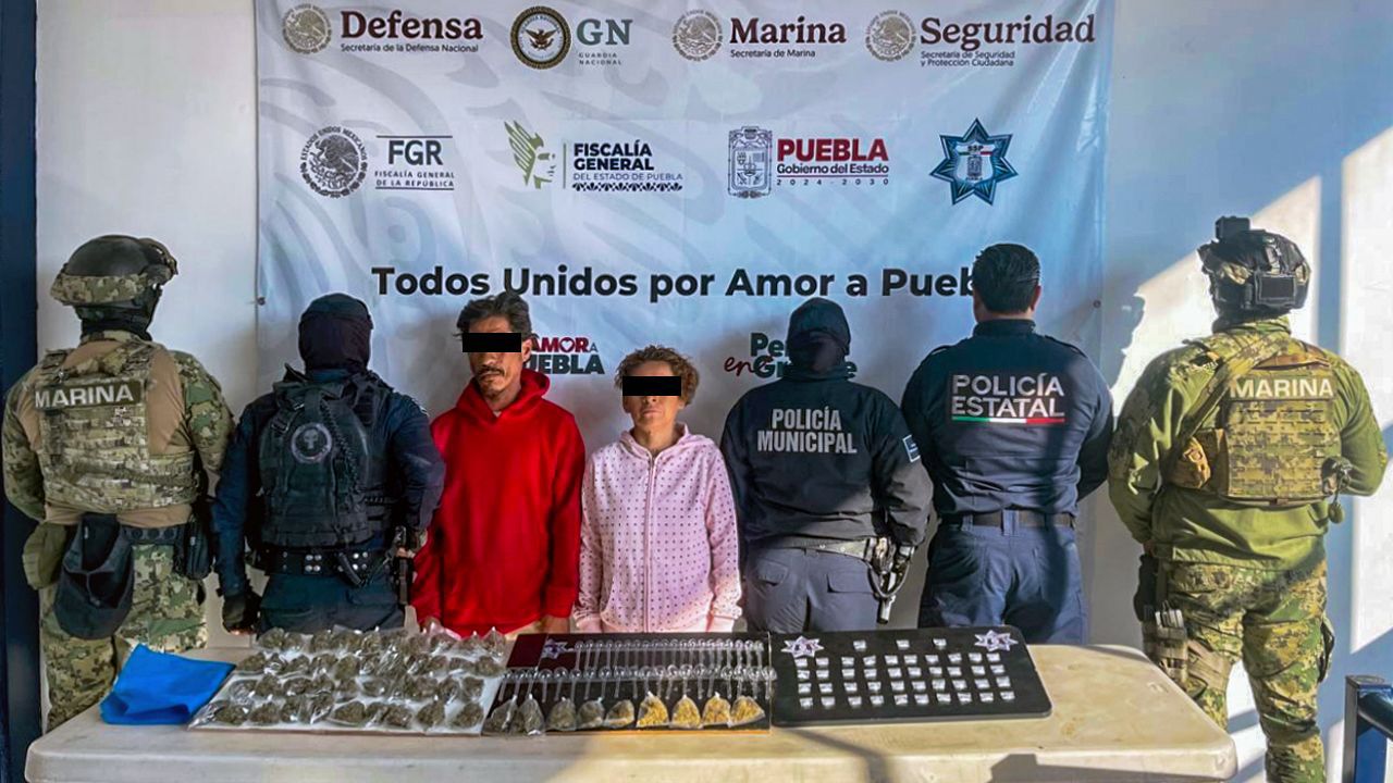 Detienen a dos presuntos narcomenudistas en Tehuacán