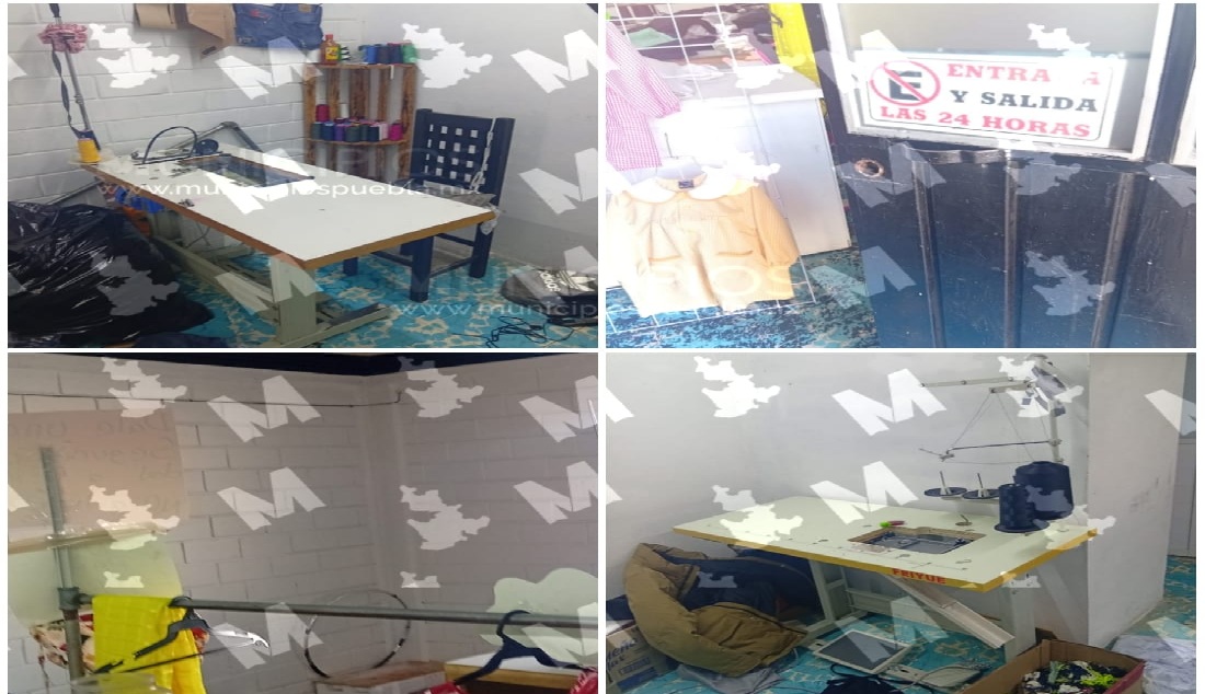 Roban un taller de costura en Texmelucan