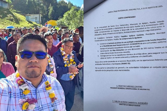 Habitantes de la Sierra Negra de Ajalpan acusan retraso y obras paradas en sus comunidades 