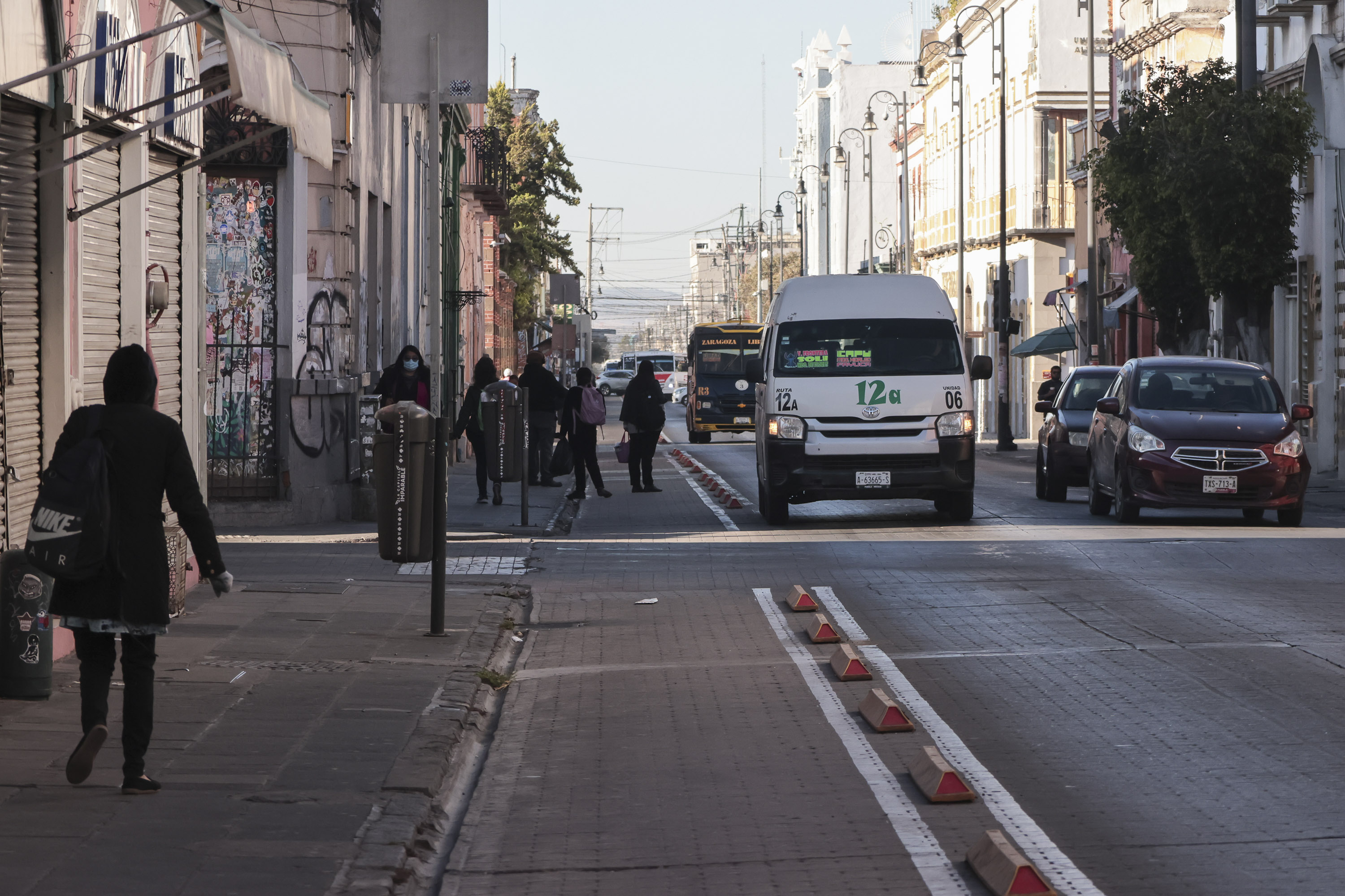 VIDEO Puebla amanece con poca actividad en sus calles este lunes 23 de febrero