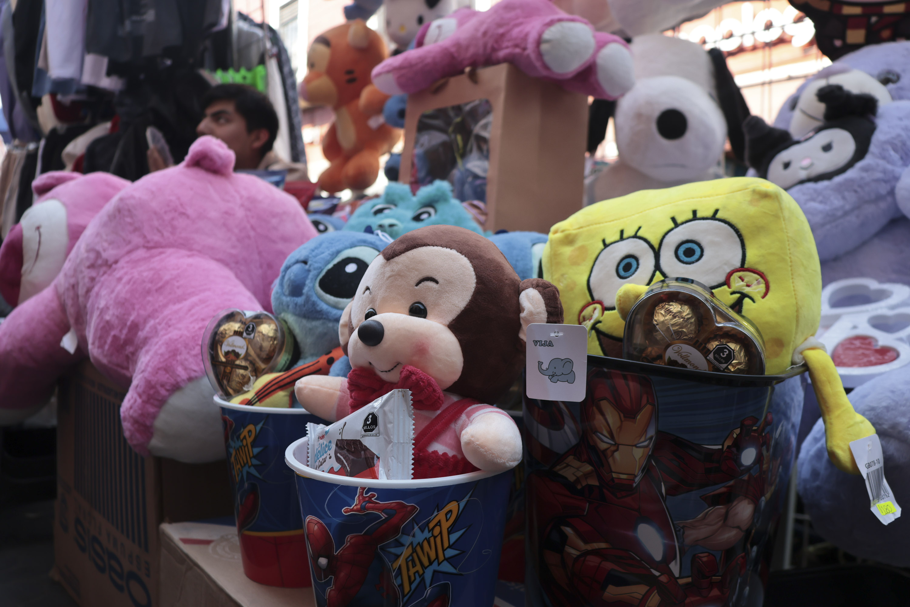 Aumenta la oferta de peluches en el Centro Histórico de Puebla