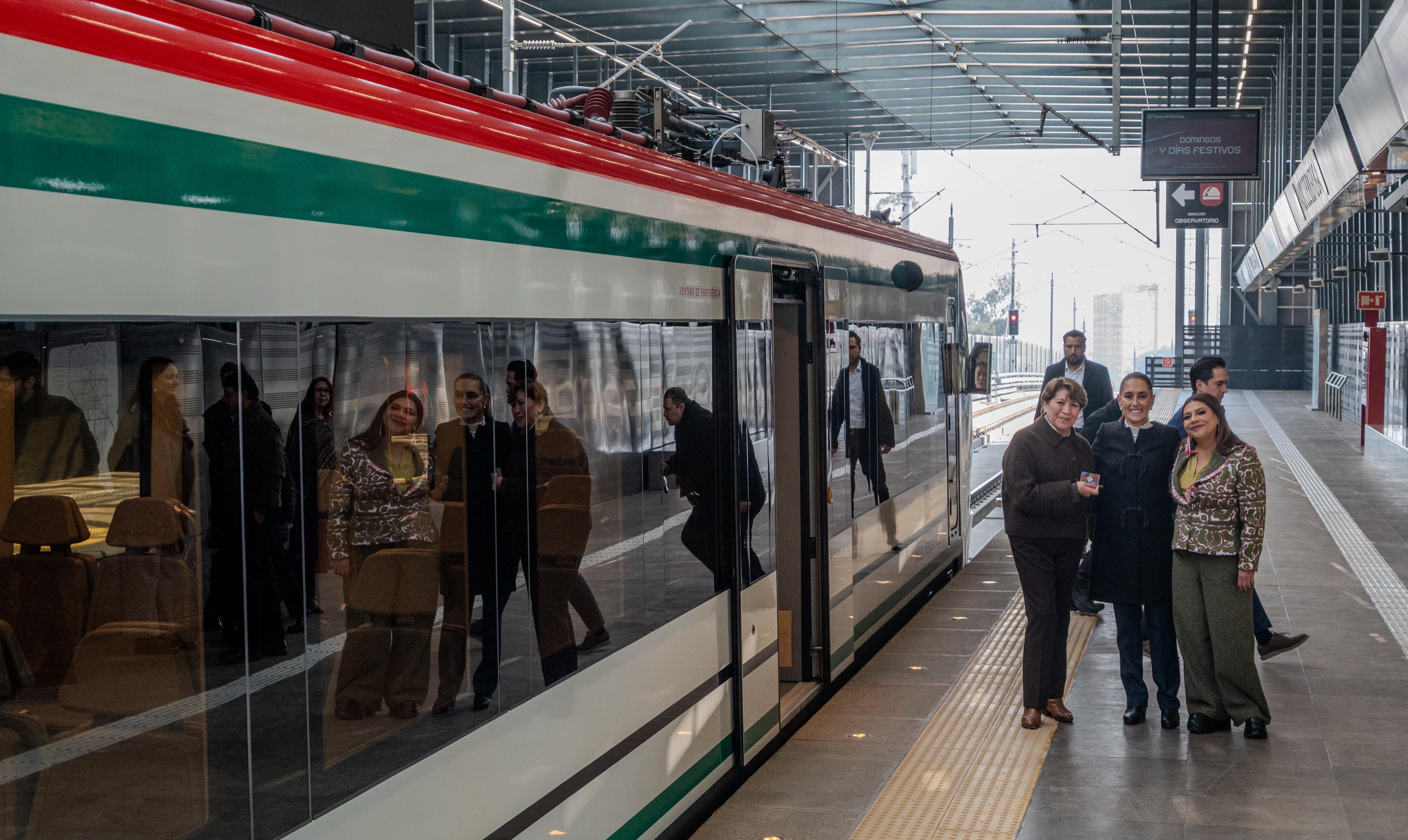Claudia Sheinbaum inaugura tramo Santa Fe-Observatorio del Tren El Insurgente