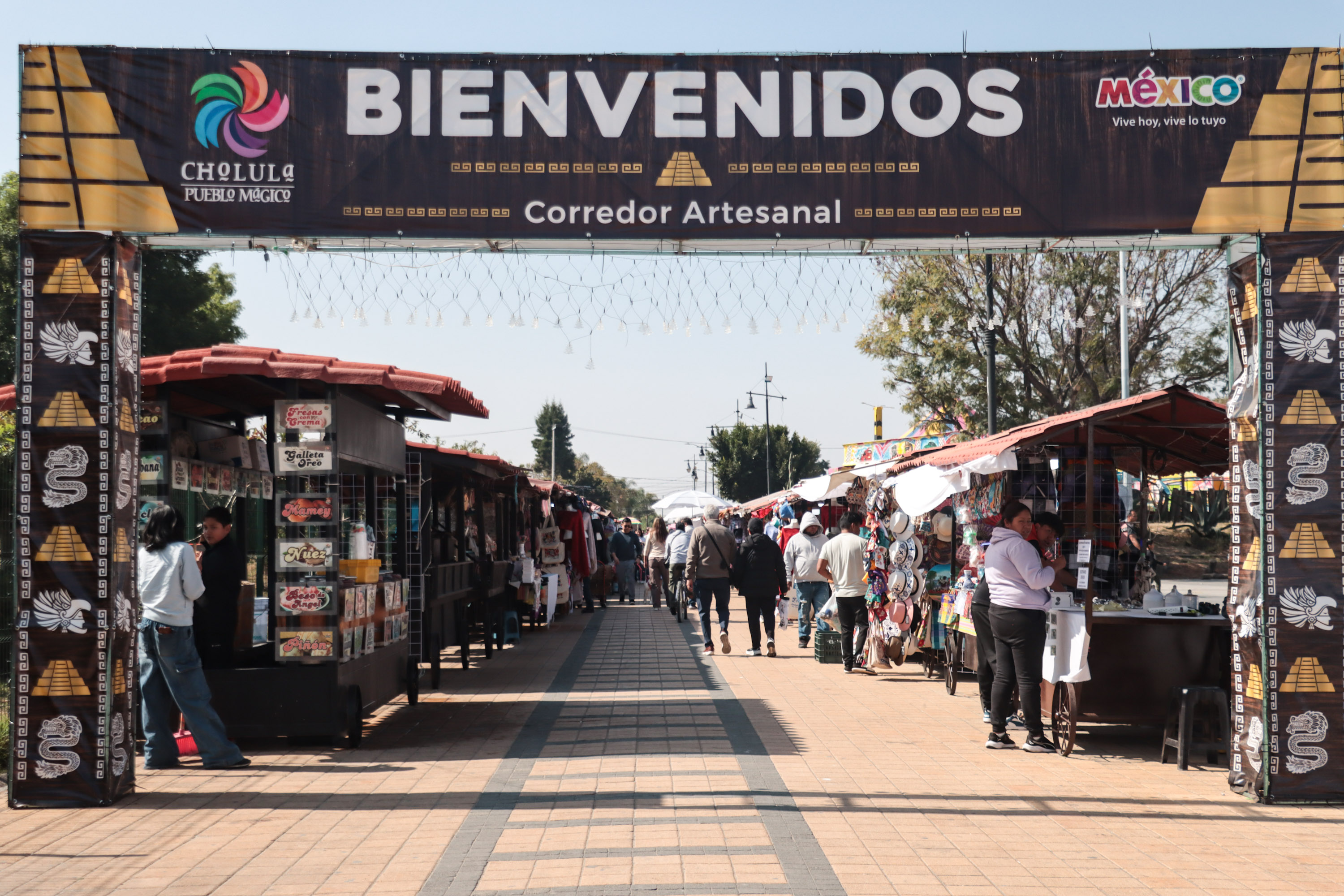 San Pedro Cholula registra una alta afluencia de turistas