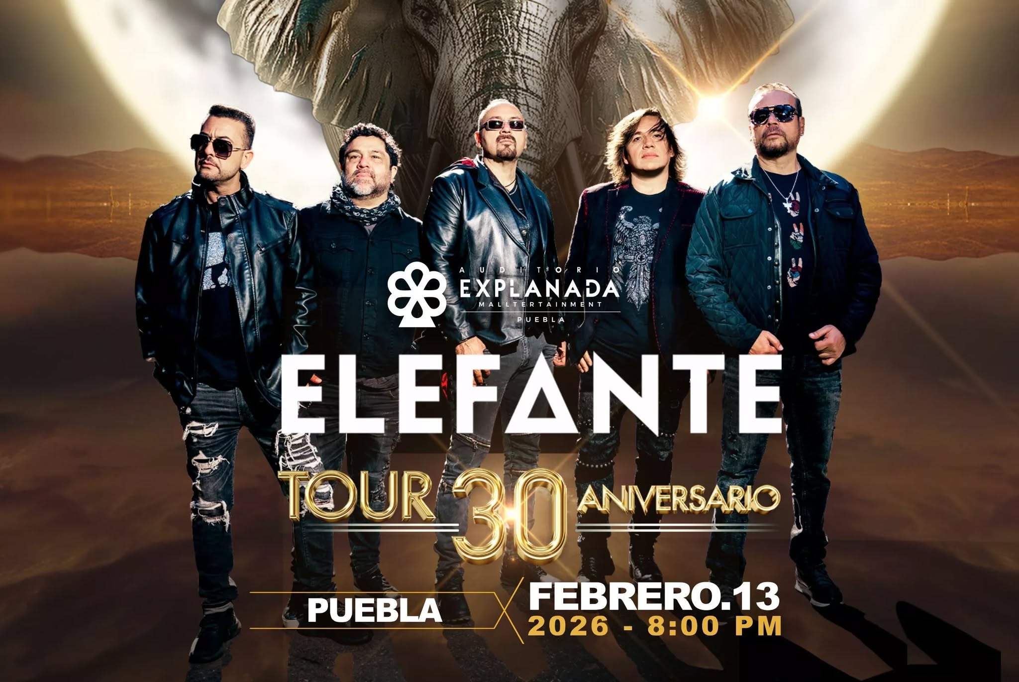 Elefante celebrará su 30 aniversario con un concierto en Puebla 