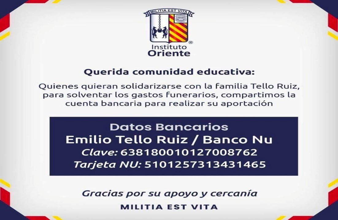 Familia de la pareja Tello Ruiz solicita apoyo para solventar gastos funerarios