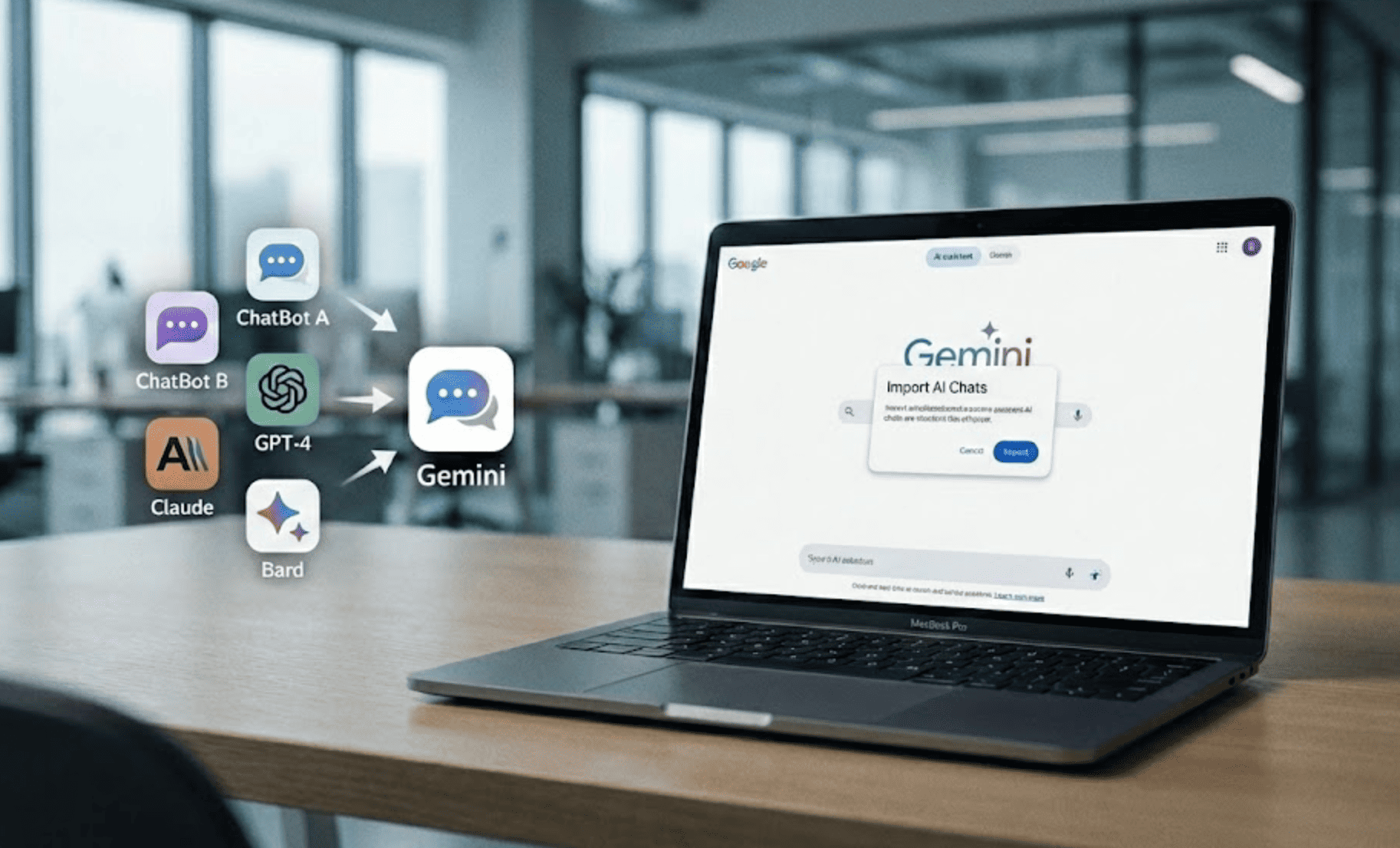 Los usuarios de Gemini podrán importar sus chats de IA desde ChatGPT y otros chatbots