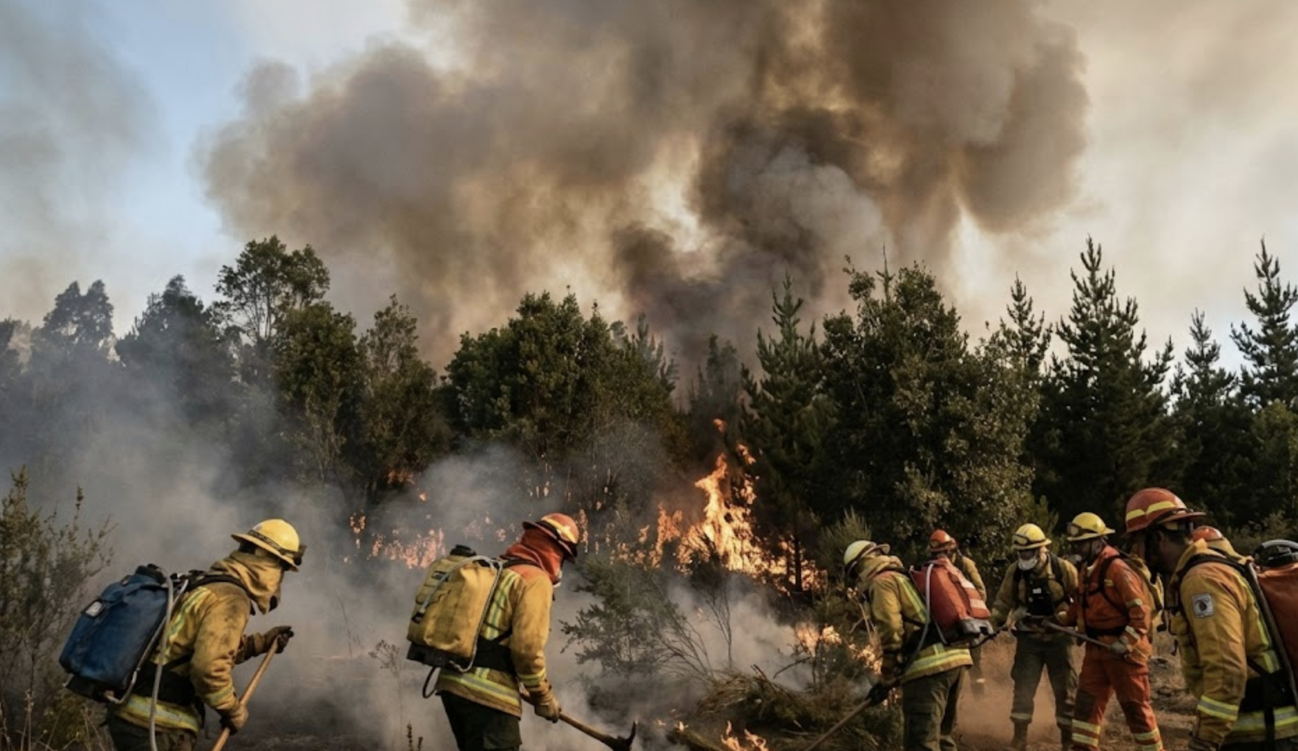 Incendios forestales en Chile superan las mil hectáreas y obligan a evacuaciones en varias regiones