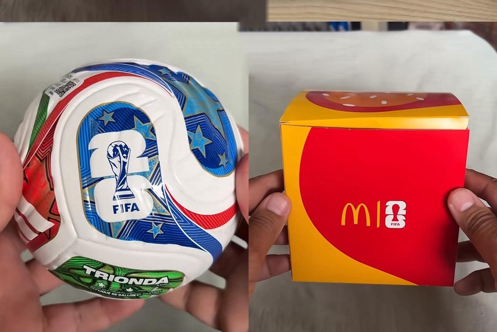 El mini balón del Mundial 2026 llegó a McDonald´s
