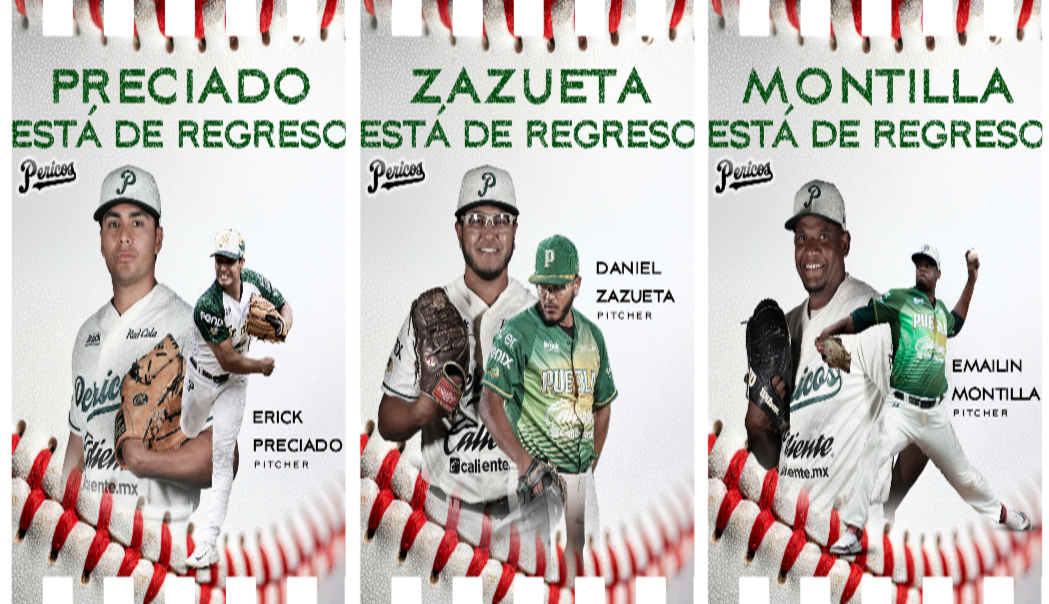 Regresos confirmados en los Pericos de Puebla para la Temporada 2026
