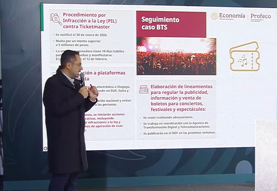 Profeco contempla multa de 5 mdp a Ticketmaster por reventa de boletos de BTS