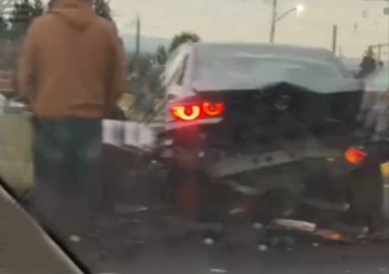 Choque provoca reducción de carriles en la autopista México–Puebla